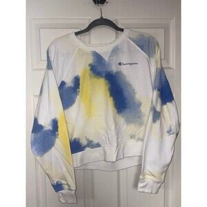Champion Cropped Tie-Dye Crewneck, LIKE NEW, Women’s L